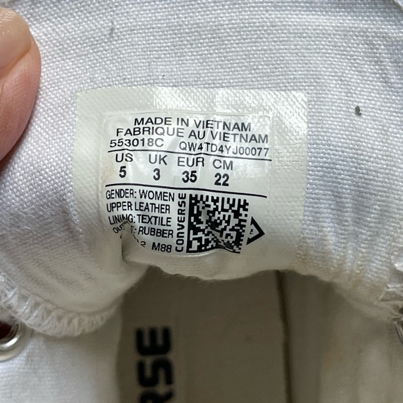 Converse Studded Leather High Top size 5 - Picture 12 of 13